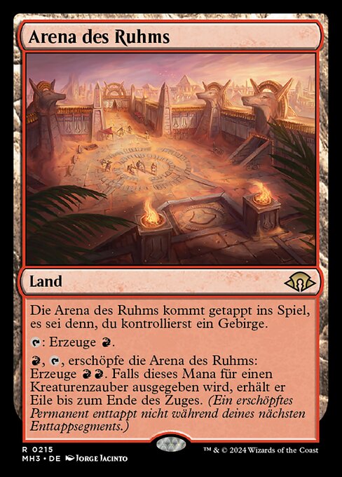 Arena des Ruhms MH3-215 Rare Near Mint Deutsch