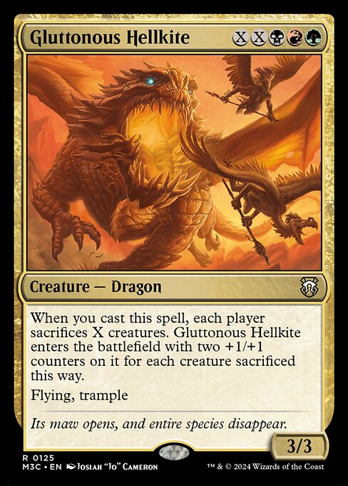 Gluttonous Hellkite M3C-125 Rare Near Mint Englisch
