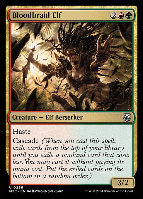 Bloodbraid Elf M3C-256 Uncommon Near Mint Englisch