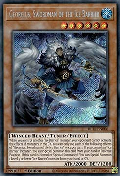 Georgius, Swordman of the Ice Barrier BLTR-006 Secret Rare Near Mint Englisch 1. Auflage