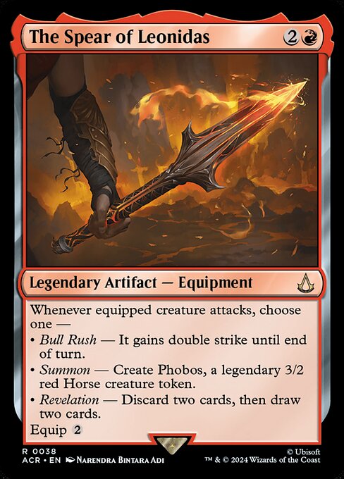 The Spear of Leonidas ACR-38 Rare Near Mint Englisch