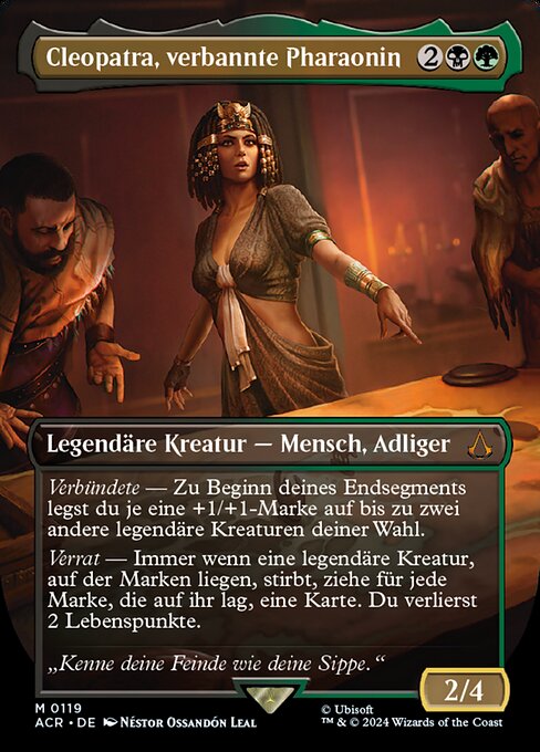 Cleopatra, Exiled Pharaoh (V.1) XACR-119 Mythic Near Mint Deutsch
