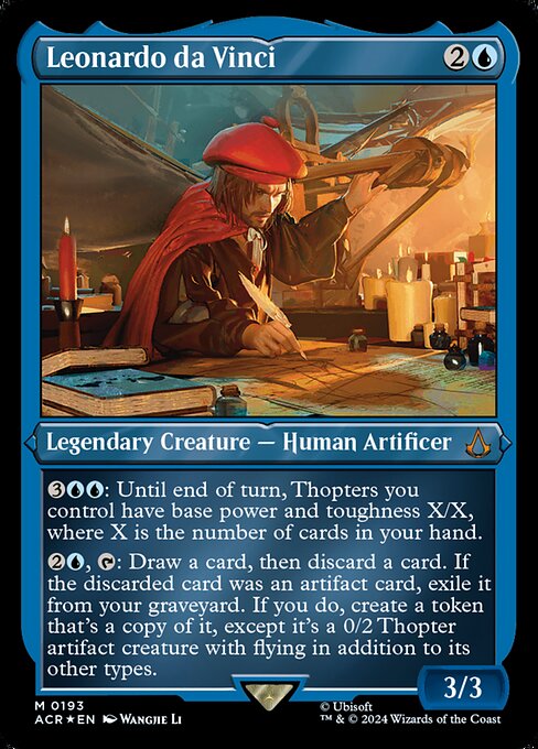 Leonardo da Vinci XACR-193 Mythic Near Mint Englisch Foil