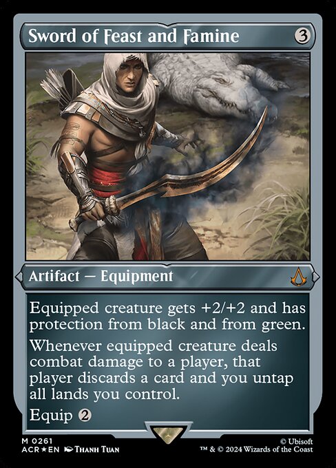 Sword of Feast and Famine (V.2) XACR-261 Mythic Near Mint Englisch Foil