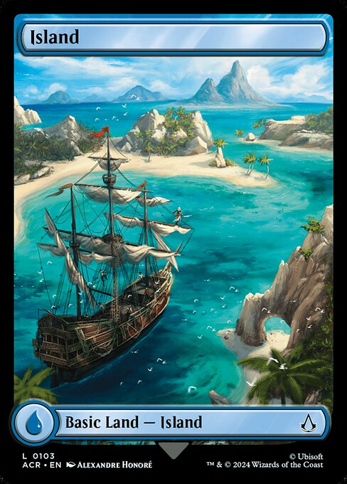 Island (V.1) ACR-103 Land Good Englisch Foil