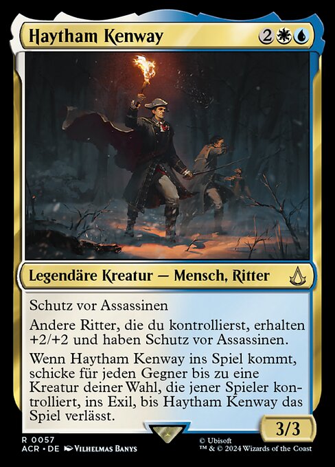 Haytham Kenway ACR-57 Rare Near Mint Deutsch