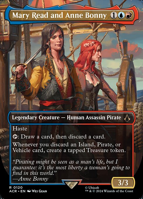 Mary Read and Anne Bonny (V.1) XACR-120 Rare Near Mint Englisch Foil