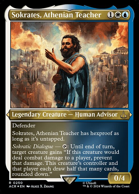 Sokrates, Athenian Teacher (V.2) XACR-250 Rare Near Mint Englisch Foil