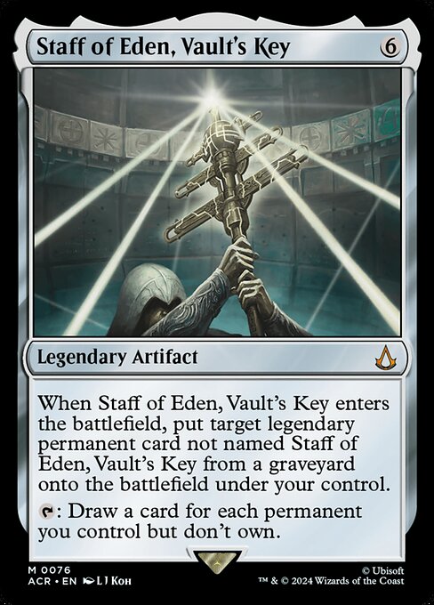 Staff of Eden, Vault's Key ACR-76 Mythic Near Mint Englisch