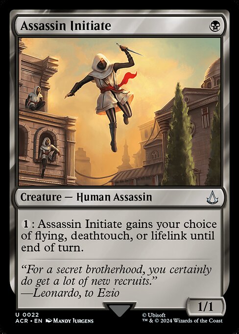 Assassin Initiate ACR-22 Uncommon Excellent Englisch