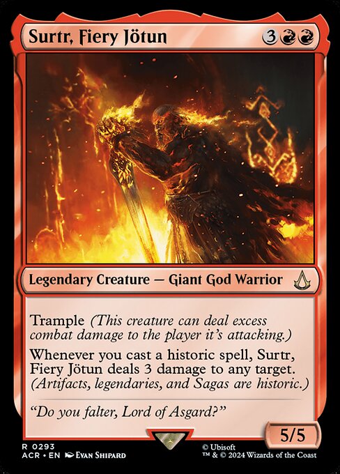 Surtr, Fiery Jötun XACR-293 Rare Near Mint Englisch