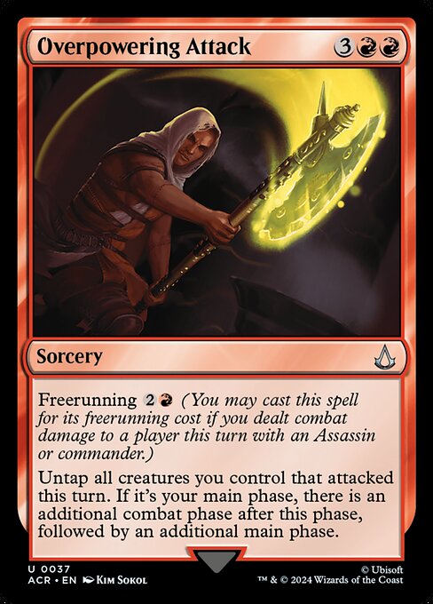 Overpowering Attack ACR-37 Uncommon Near Mint Englisch Foil