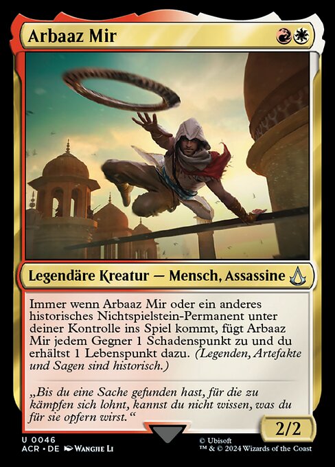 Arbaaz Mir ACR-46 Uncommon Near Mint Deutsch Foil