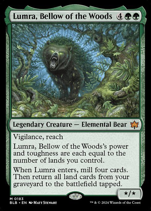 Lumra, Bellow of the Woods BLB-183 Mythic Excellent Englisch