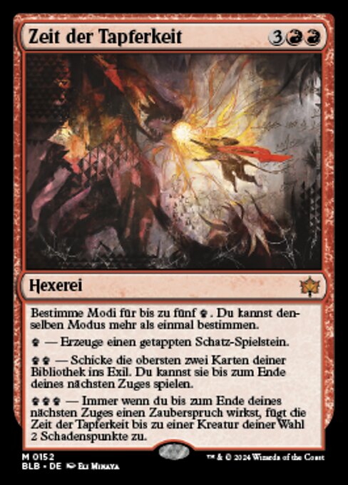 Zeit der Tapferkeit BLB-152 Mythic Excellent Deutsch