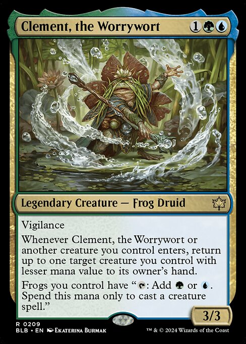 Clement, the Worrywort BLB-209 Rare Near Mint Englisch