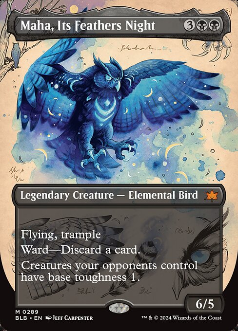 Maha, Its Feathers Night XBLB-289 Mythic Near Mint Englisch