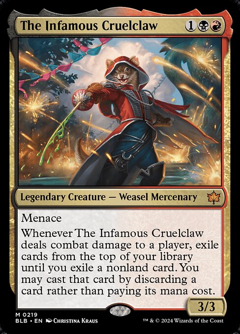 The Infamous Cruelclaw BLB-219 Mythic Near Mint Englisch Foil