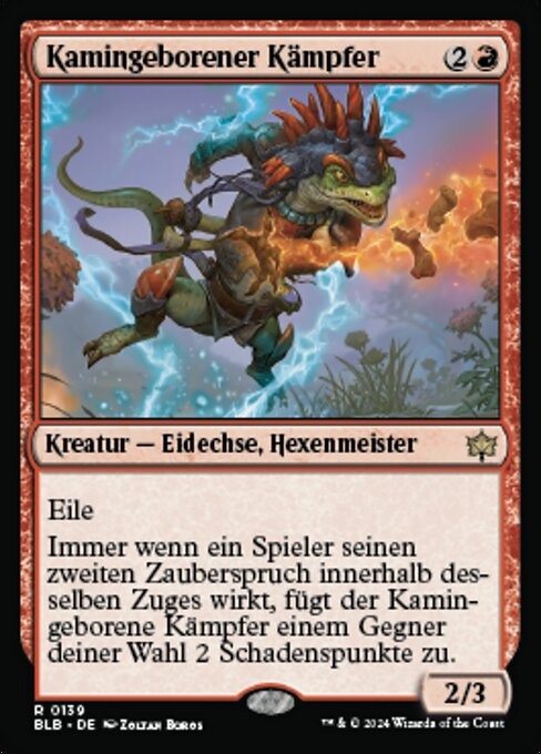 Kamingeborener Kämpfer BLB-139 Rare Near Mint Deutsch