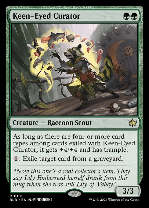 Keen-Eyed Curator BLB-181 Rare Near Mint Englisch