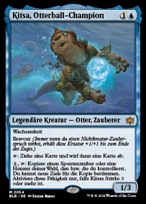 Kitsa, Otterball-Champion BLB-54 Mythic Near Mint Deutsch Foil