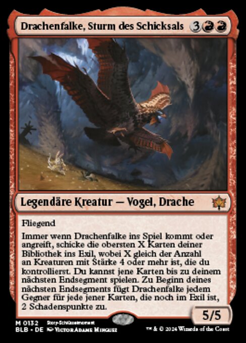Drachenfalke, Sturm des Schicksals BLB-132 Mythic Near Mint Deutsch