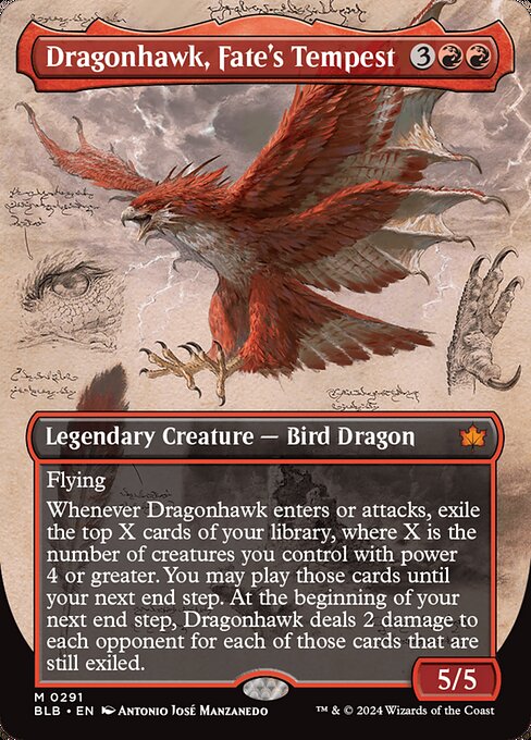 Dragonhawk, Fate's Tempest XBLB-291 Mythic Near Mint Englisch