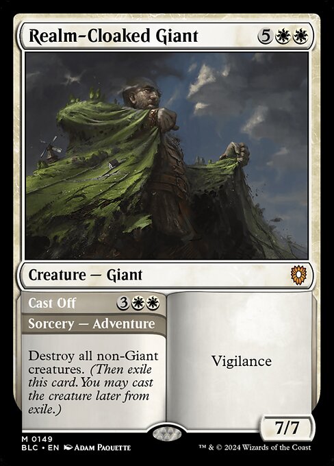 Realm-Cloaked Giant // Cast Off BLC-149 Mythic Near Mint Englisch