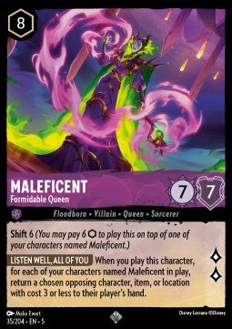 Maleficent - Formidable Queen 5SSK-35 Super Rare Near Mint Englisch