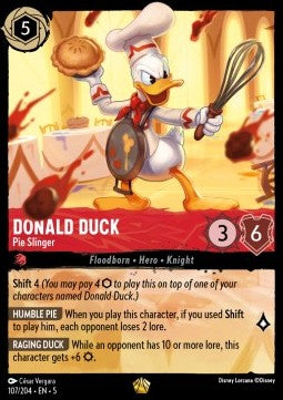 Donald Duck - Kuchenschleuderer (V.1) 5SSK-107 Legendary Near Mint Deutsch