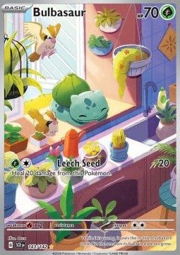 Bulbasaur SCR-143 Illustration Rare Excellent Englisch