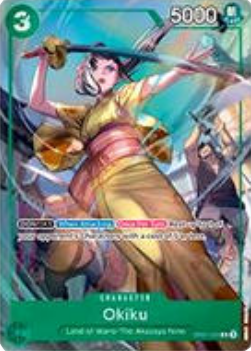 Okiku (OP01-035) (V.3) UP Rare Excellent Englisch