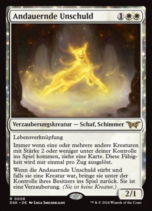 Andauernde Unschuld DSK-6 Rare Near Mint Deutsch