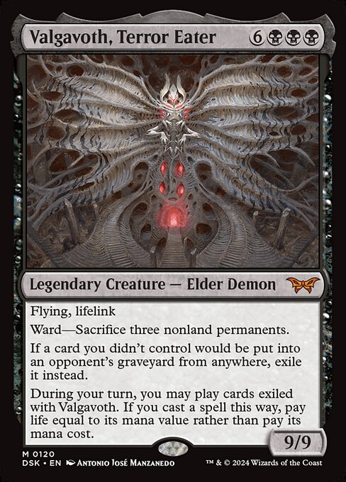 Valgavoth, Terror Eater DSK-120 Mythic Excellent Englisch
