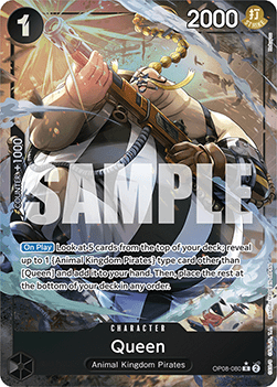 Queen (OP08-080) (V.2) OP08 Alternate Art Light Played Englisch