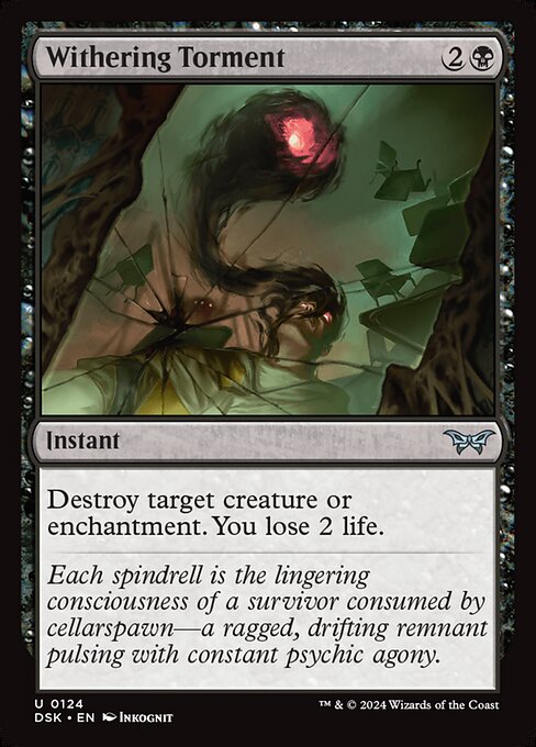 Withering Torment DSK-124 Uncommon Near Mint Englisch Foil