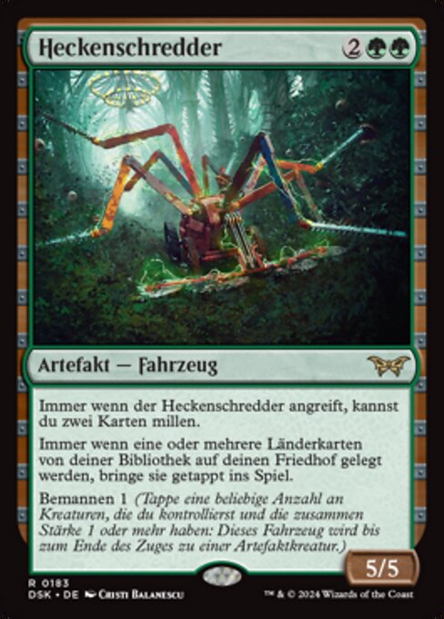 Heckenschredder DSK-183 Rare Near Mint Deutsch Foil
