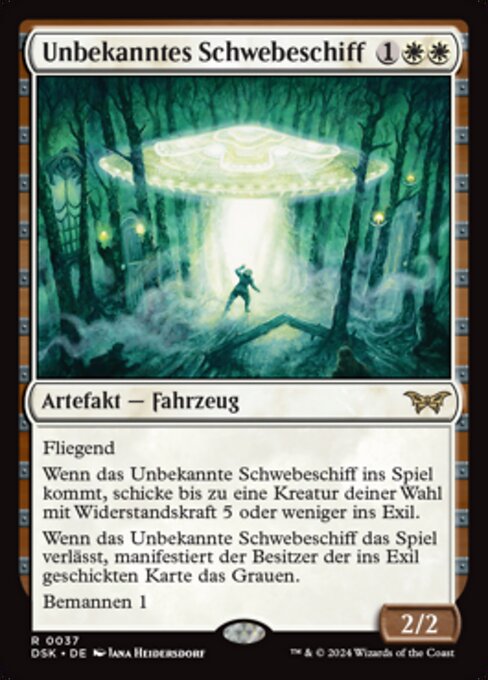 Unbekanntes Schwebeschiff DSK-37 Rare Near Mint Deutsch