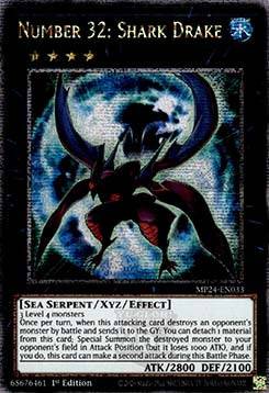 Number 32: Shark Drake MP24-033 Quarter Century Secret Rare Near Mint Englisch 1. Auflage