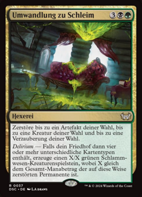 Umwandlung zu Schleim DSC-37 Rare Near Mint Deutsch