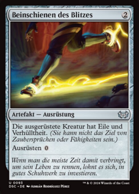 Beinschienen des Blitzes DSC-93 Uncommon Near Mint Deutsch