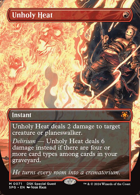 Unholy Heat SPG-71 Mythic Near Mint Englisch Foil