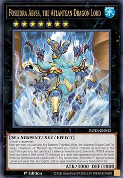 Poseidra Abyss, the Atlantean Dragon Lord ROTA-043 Ultra Rare Excellent Englisch 1. Auflage