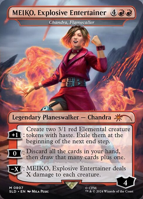 Chandra, Flamecaller SLDCTSS-807 Mythic Near Mint Englisch Foil