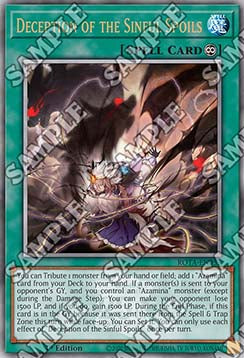Deception of the Sinful Spoils (V.2) ROTA-EN055 Quarter Century Secret Rare Near Mint Englisch 1. Auflage
