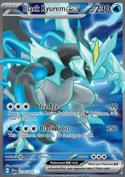Schwarzes Kyurem ex SSP-218 Ultra Rare Near Mint Deutsch