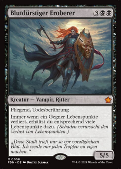 Blutdürstiger Eroberer FDN-58 Mythic Near Mint Deutsch