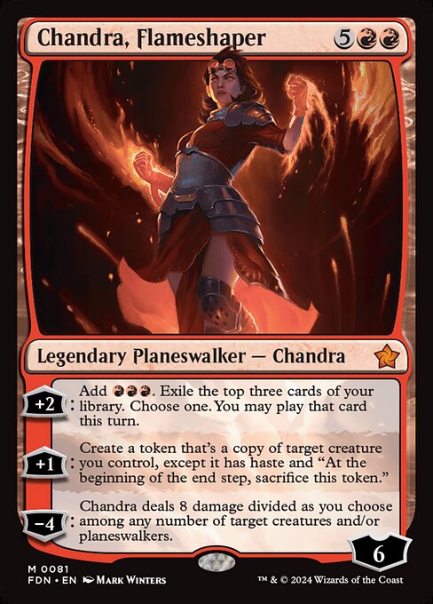 Chandra, Flameshaper FDN-81 Mythic Excellent Englisch