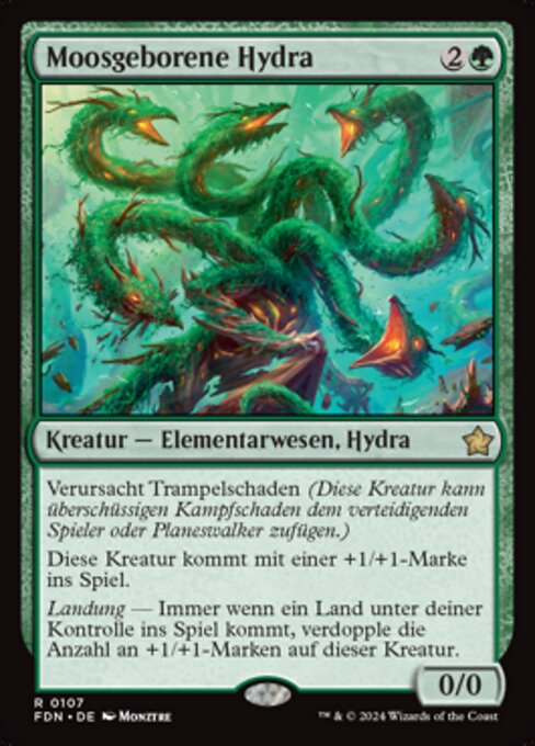 Moosgeborene Hydra FDN-107 Rare Excellent Deutsch