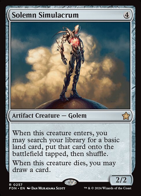 Solemn Simulacrum FDN-257 Rare Near Mint Englisch Foil